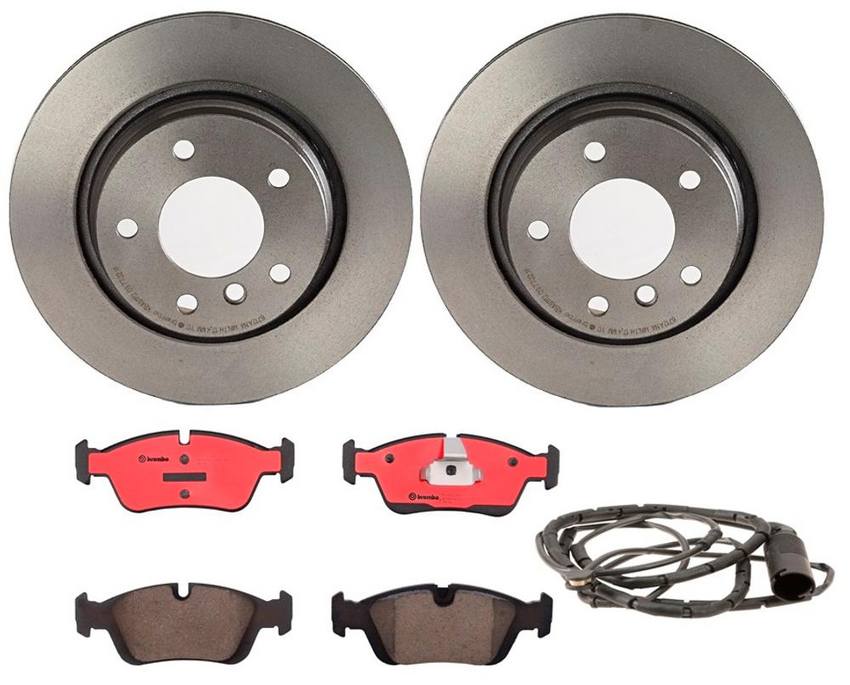 BMW Brembo Brake Kit - Pads and Rotors Rear (294mm) (Ceramic) 34351164372 - Brembo 1564151KIT